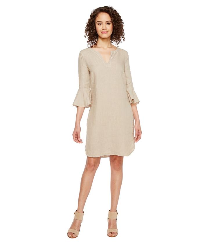 Three Dots - Ruffle Sleeve Dress