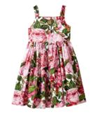 Dolce &amp; Gabbana Kids - Rose Poplin Pleated Dress