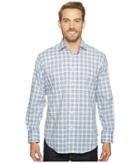Thomas Dean &amp; Co. - Long Sleeve Grid Plaid Sport Shirt