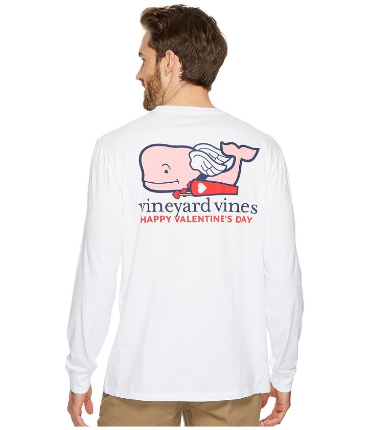 Vineyard Vines - Long Sleeve Cupid Whale Pocket Tee