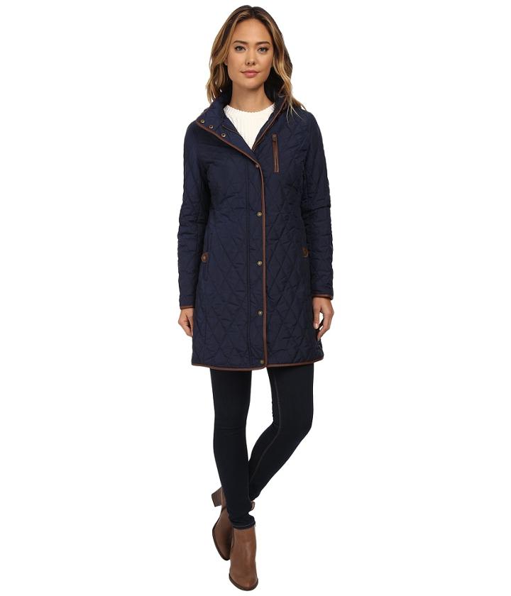 Lauren Ralph Lauren - 3/4 Diamond Quilt W/ Removable Hood