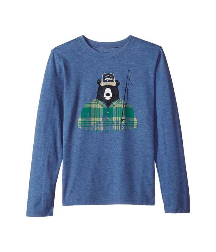 Life Is Good Kids - Fisherbear Long Sleeve Cool Tee