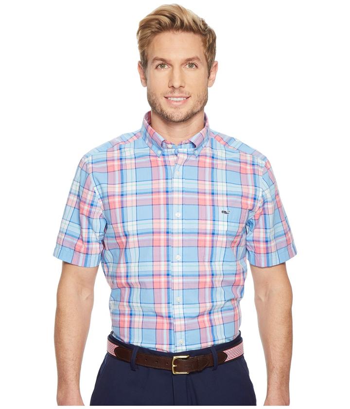 Vineyard Vines - Bluff House Plaid Short Sleeve Classic Tucker Shirt