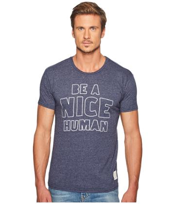 The Original Retro Brand - Be A Nice Human Short Sleeve Tri-blend Tee