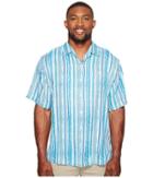 Tommy Bahama Big &amp; Tall - Big Tall Stripe Me To Paradise Camp Shirt