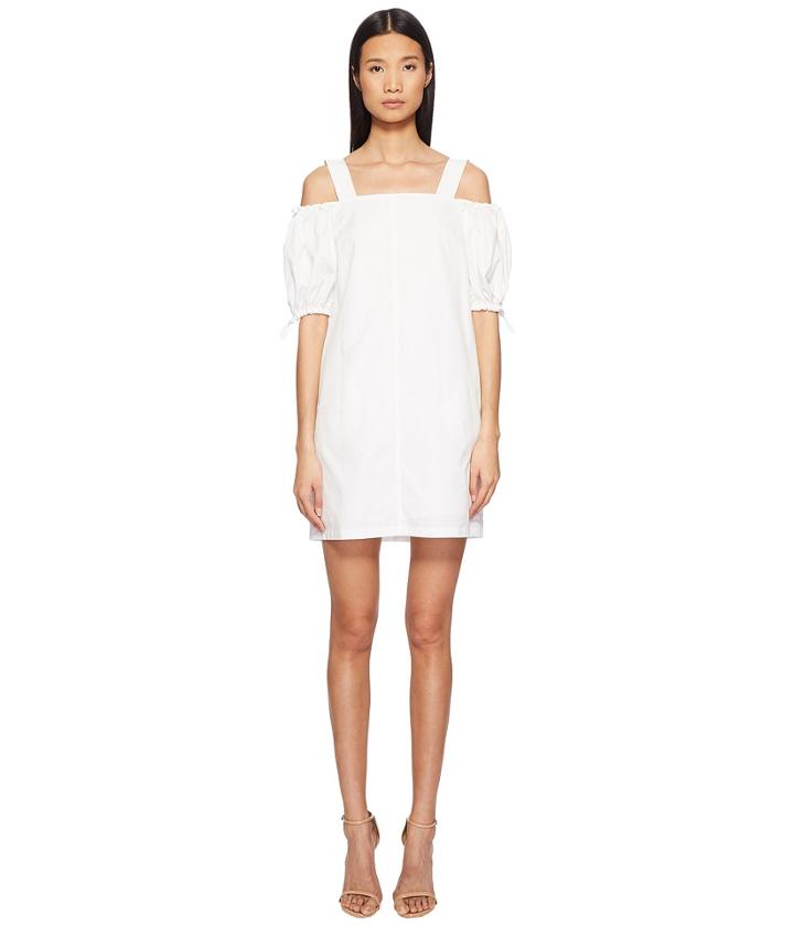 Sportmax - Cina Cold Shoulder Puff Short Sleeve Dress
