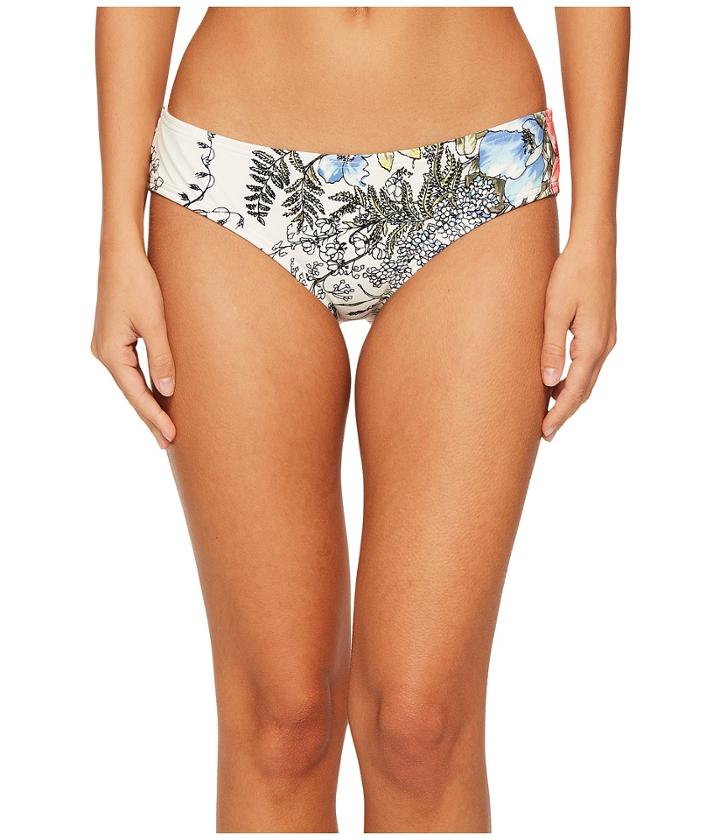 Vince Camuto - Wildflower Shirred Smooth Fit Cheeky Bikini Bottoms