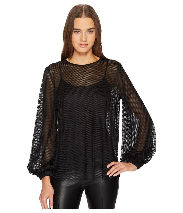 Sportmax - Girotta Jersey Mesh Long Sleeve Top