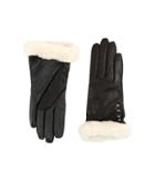 Ugg - Art Deco Stud Smart Gloves W/ Short Pile Trim