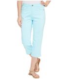 Fdj French Dressing Jeans - Olivia Sateen Capris In Aqua