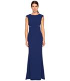 Aidan Mattox - Crepe And Lace Gown