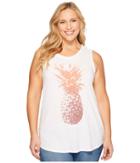 Lucky Brand - Plus Size Pineapple Tank Top