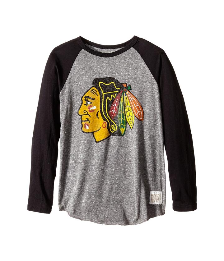 The Original Retro Brand Kids - Chicago Blackhawks Baseball Raglan