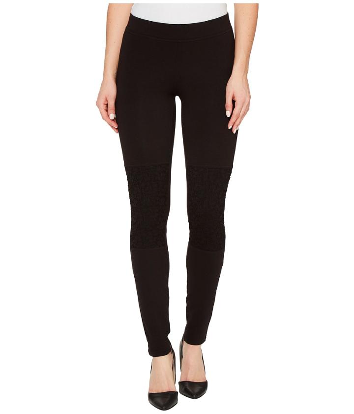 Hue - Lace Knee Cotton Leggings