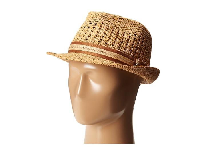 Tommy Bahama - Vent Crochet Raffia Fedora X