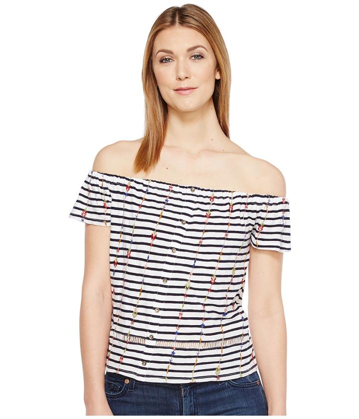 Lucky Brand - Stripe Off The Shoulder Top