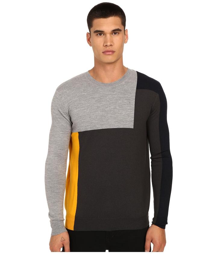 Mcq - Color Block Crew Neck Tee