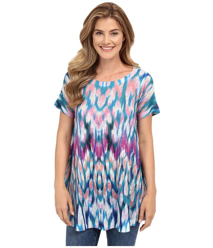 Nally &amp; Millie - Blue Leopard Print Tunic