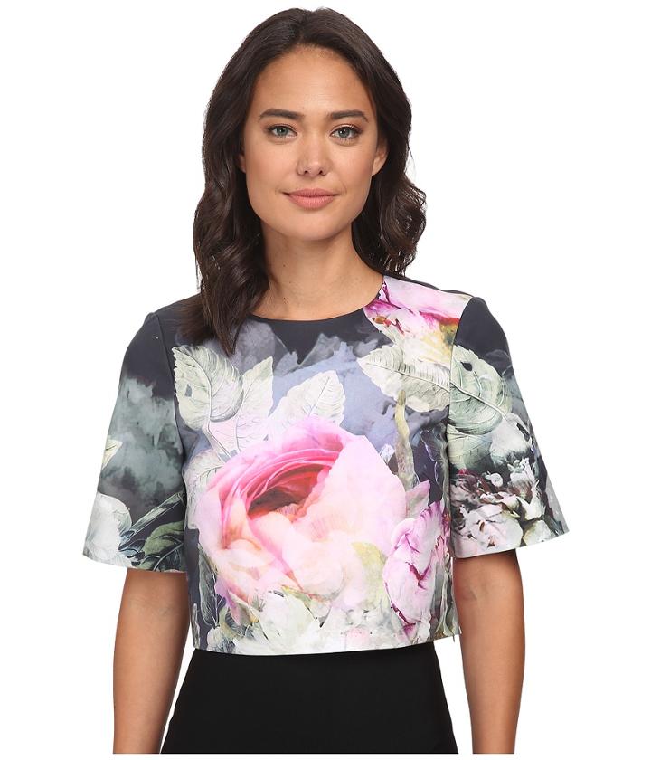 Ted Baker - Dawin Pure Peony Ombre Crop Top