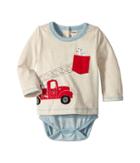 Hatley Kids - Fire Truck Doggie Lift Long Sleeve Mini One-piece