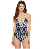 Nicole Miller - La Plage By Nicole Miller Mirrored Shibori Combo One-piece