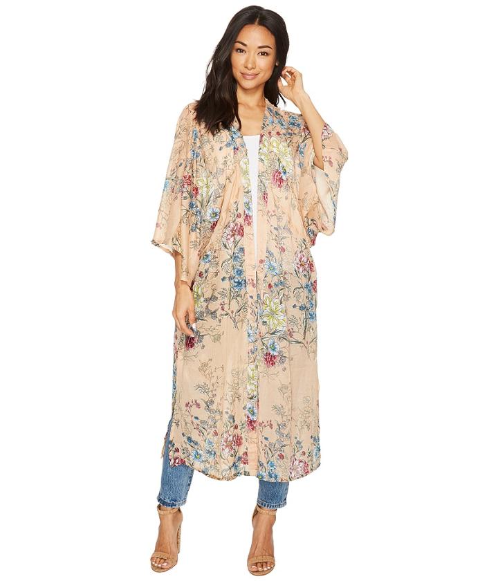 Steve Madden - Linear Floral Duster Kimono