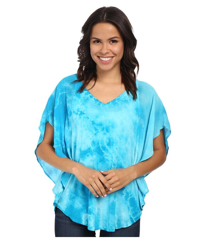 Miraclebody Jeans - Lisa Flutter Sleeve Top W/ Body-shaping Inner Shell