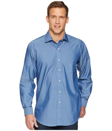 Magna Ready - Long Sleeve Magnetically-infused Solid Dress Shirt - Spread Collar