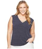 Calvin Klein Plus - Plus Size Short Sleeve Top With Curve Bar