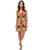Lauren By Ralph Lauren - Brilliant Floral Surplice Halter Dress