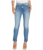 7 For All Mankind - The High Waist Ankle Skinny Jeans W/ Side Split Released Hem In Vintage Air Classic
