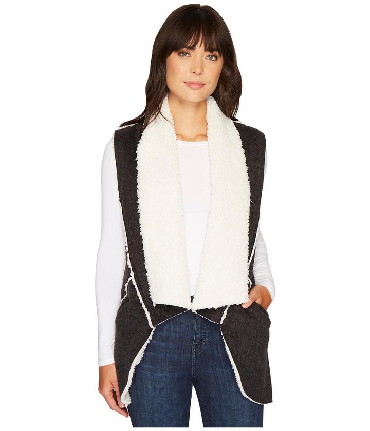 Dylan By True Grit - Flannel Sherpa Road Trip Vest With Pockets
