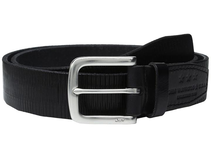 John Varvatos - Laser Scored Strap Belt With Harness Buckle