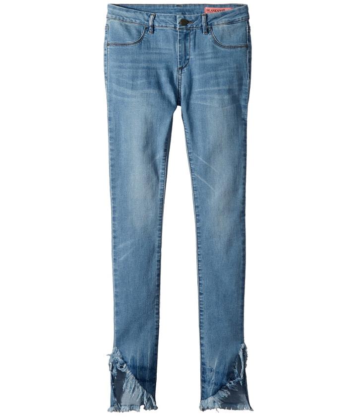 Blank Nyc Kids - Denim Skinny With Raw Edge Detail In Sun Bleached