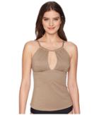 Kenneth Cole - Lurex(r) Solids High Neck Tankini