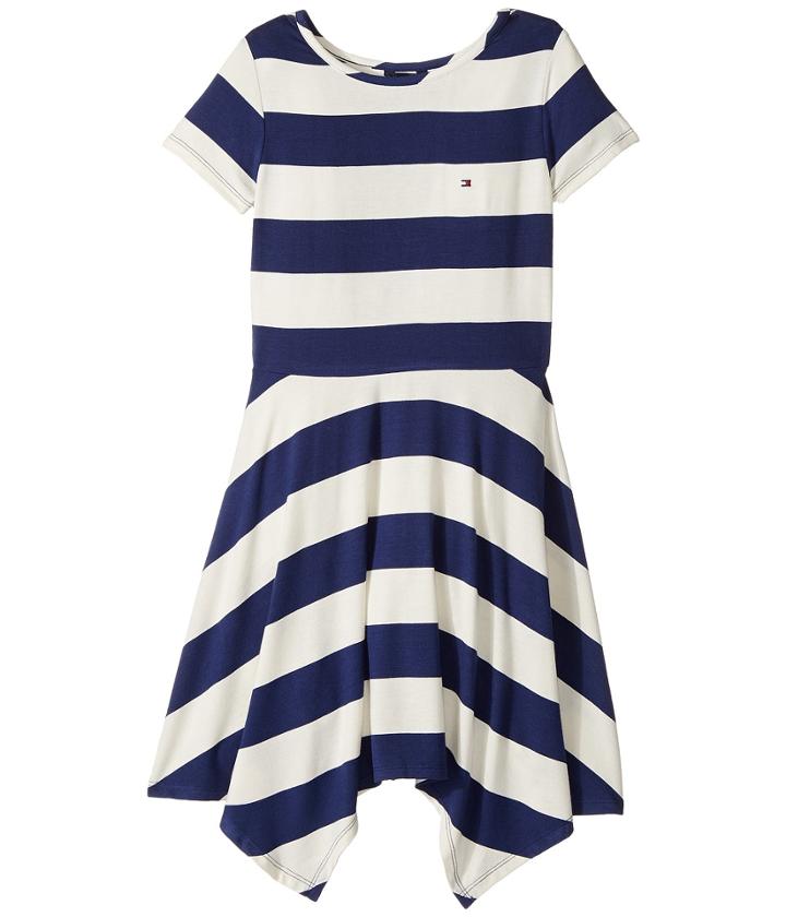 Tommy Hilfiger Kids - Yarn-dye Handkerchief Dress