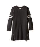 C&amp;c California Kids - Fleece Jersey Dress With Size Zip