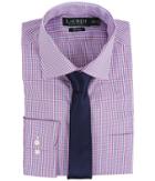 Lauren By Ralph Lauren - Check Spread Collar Slim Shirt