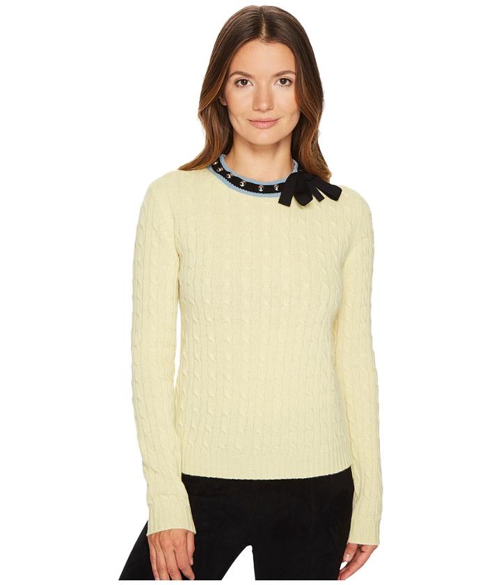 Red Valentino - Carded Cabled Mix Wool Yarn Top