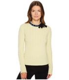 Red Valentino - Carded Cabled Mix Wool Yarn Top