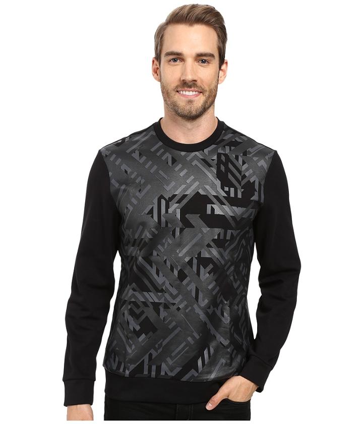 Calvin Klein - Long Sleeve Geo Camo Print Ponte Shirt