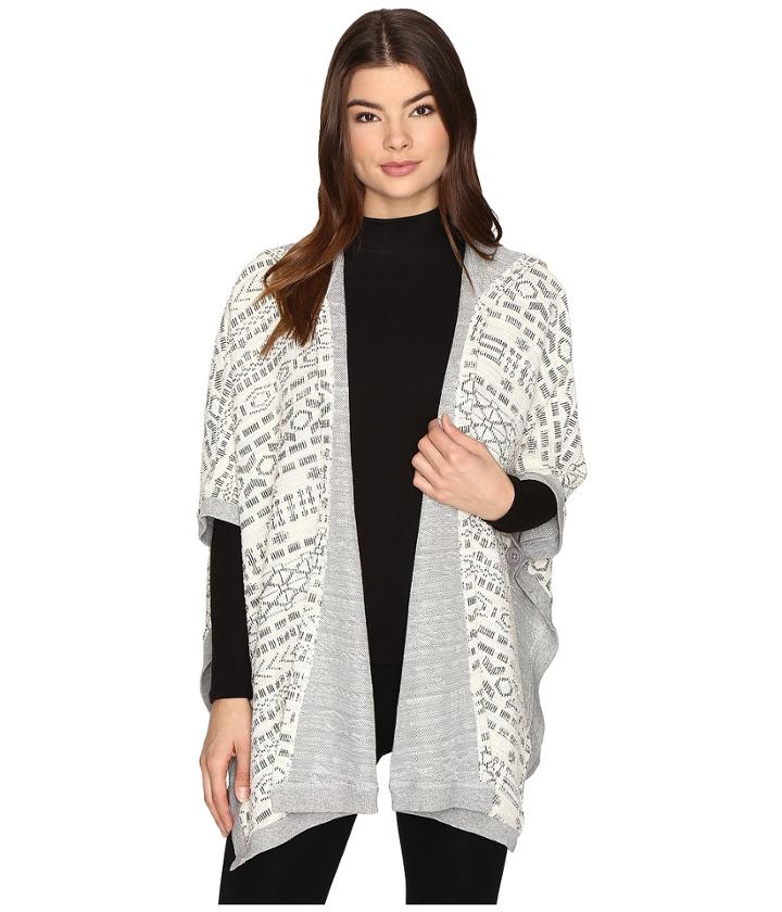 Jack By Bb Dakota - Archibald Jacquard French Terry Hooded Poncho