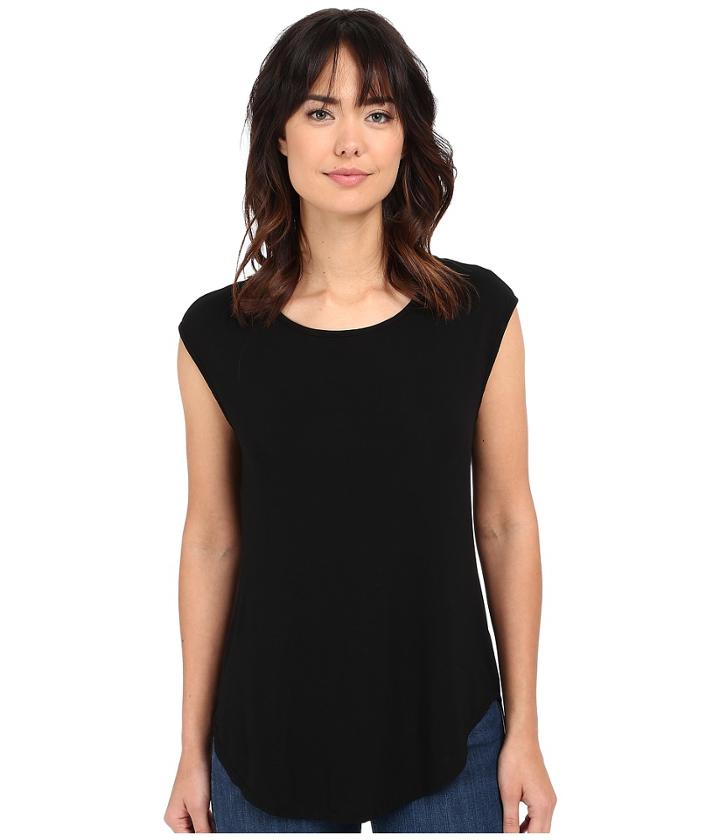 Michael Stars - Jersey Lycra Cap Sleeve Scoop Neck