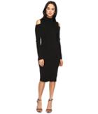 Laundry By Shelli Segal - Mock Neck Cold Shoulder Sweater Dress