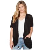 B Collection By Bobeau - Finley Rouched Cardigan With Tassel Trim