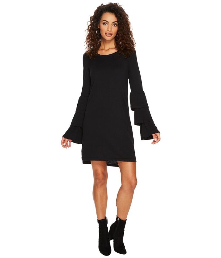 Kensie - Soft Sweater Dress With Ruffle Sleeve Ksnk8151