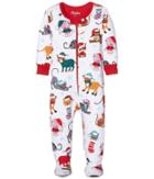 Hatley Kids - Holiday Cats Footed Coverall