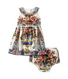 Dolce &amp; Gabbana Kids - Floral Vase Dress