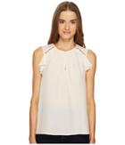 Kate Spade New York - Rambling Roses Ruffle Silk Top