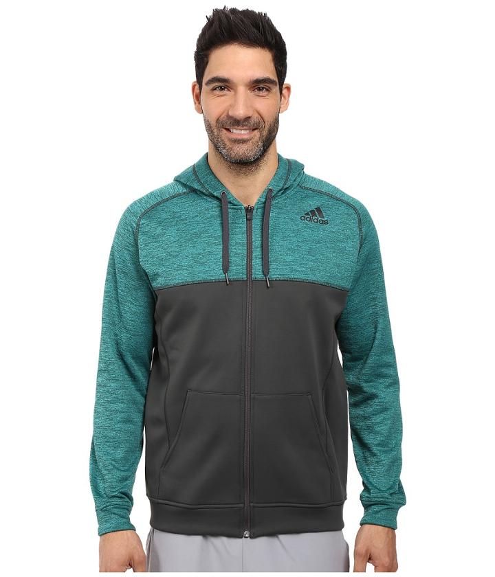 Adidas - Team Issue Fleece Full-zip Hoodie - Block